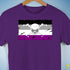 Asexual Pride Pirate Flag Premium Unisex T-Shirt - Purple