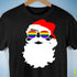 Santa’s LGBTQ Rainbow Pride Flag Shades Premium Unisex T-Shirt - Black