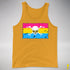 Pansexual Pride Pirate Flag Premium Tank Top - Gold