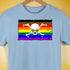 Philly LGBTQ Pride Pirate Flag Premium Unisex T-Shirt - Baby Blue
