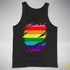 Original Gilbert Baker LGBTQ Gay Pride Flag Ripped Reveal Premium - Black