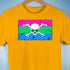 Polysexual Pride Pirate Flag Premium Unisex T-Shirt - Gold