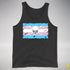Transgender Pride Pirate Flag Premium Tank Top - Charcoal Triblend