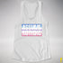 Assume Nothing Bigender Pride Flag Racerback Tank - White