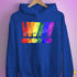 LGBTQ Pride Exclamation Points Hoodie - Royal Blue