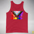 LGBTQ Progress Pride Grunge Exclamation Points Premium Tank Top - Red