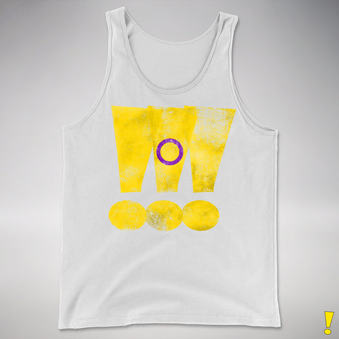 Intersex Pride Grunge Exclamation Points Premium Tank Top - White
