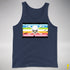 Queer Pride Pirate Flag Premium Tank Top - Navy