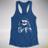 Pride Sloth Demisexual Pride Flag Sunglasses Women's Racerback Tank - Royal