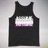 Assume Nothing Asexual Pride Flag Premium Tank Top - Black