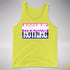 Assume Nothing Genderfluid Pride Flag Premium Tank Top - Neon Yellow