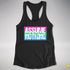 Assume Nothing Polysexual Pride Flag Racerback Tank - Black