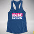 Assume Nothing Bisexual Pride Flag Racerback Tank - Royal