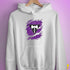 Lesbian Labrys Pride Flag Ripped Reveal Hoodie - White