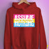 Assume Nothing Pansexual Pride Flag Hoodie - Red