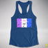 Drag Pride Pirate Flag Racerback Tank - Royal
