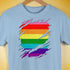 Original Gilbert Baker LGBTQ Gay Pride Flag Ripped Reveal Premium - Baby Blue