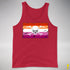 Lesbian Pride Pirate Flag Premium Tank Top - Red