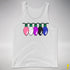 Genderfluid Pride Christmas Lights Premium Tank Top - White