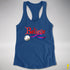 Believe Bisexual Pride Jingle Bell Racerback Tank - Royal