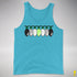 Agender Pride Christmas Lights Premium Tank Top - Aqua Triblend