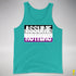 Assume Nothing Asexual Pride Flag Premium Tank Top - Teal