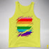 Original Gilbert Baker LGBTQ Gay Pride Flag Ripped Reveal Premium - Neon Yellow