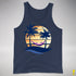 Genderfluid Pride Hammock Summer Beach Sunset Premium Tank Top - Navy