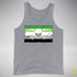 Aromantic Pride Pirate Flag Premium Tank Top - Grey Heather