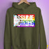 Assume Nothing LGBTQ Progress Pride Flag Hoodie - Army