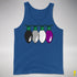 Asexual Pride Christmas Lights Premium Tank Top - Royal Blue