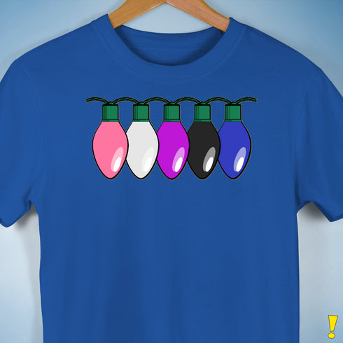 Genderfluid Pride Christmas Lights Premium Unisex T-Shirt - Royal Blue
