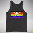 Philly LGBTQ Pride Pirate Flag Premium Tank Top - Charcoal Triblend
