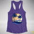 Polysexual Pride Hammock Summer Beach Sunset Racerback Tank - Purple