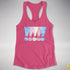Transgender Pride Exclamation Points Women's Racerback Tank - Hot Pink