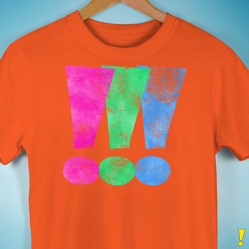 Polysexual Pride Exclamation Points Premium Unisex T-Shirt - Orange