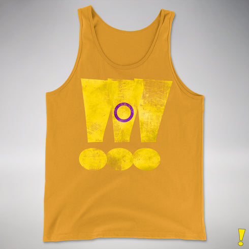 Intersex Pride Grunge Exclamation Points Premium Tank Top - Gold