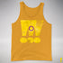 Intersex Pride Grunge Exclamation Points Premium Tank Top - Gold