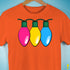 Pansexual Pride Christmas Lights Premium Unisex T-Shirt - Orange