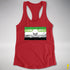 Aromantic Pride Pirate Flag Racerback Tank - Red