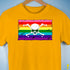 Gilbert Baker LGBTQ Pride Pirate Flag Premium Unisex T-Shirt - Gold