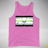 Agender Pride Pirate Flag Premium Tank Top - Neon Pink