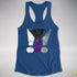 Demisexual Pride Grunge Exclamation Points Racerback Tank - Royal