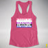 Assume Nothing Genderfluid Pride Flag Racerback Tank - Hot Pink