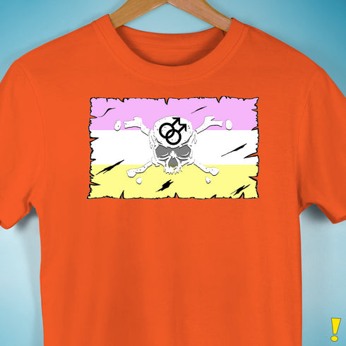 Twink Pride Pirate Flag Premium Unisex T-Shirt - Orange