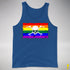 LGBTQ Rainbow Pride Pirate Flag Premium Tank Top - Royal Blue