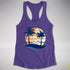 Transgender Pride Hammock Summer Beach Sunset Racerback Tank - Purple