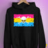 Pansexual Pride Pirate Flag Hoodie - Black