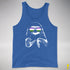 Pride Sloth Genderqueer Flag Sunglasses Premium Tank Top - Royal Blue Triblend