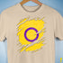 Intersex Pride Flag Ripped Reveal Premium Unisex T-Shirt - Cream